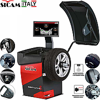 Балансировочный станок SBM WAVE5 TOUCH AWLP, 3D автомат с пневм. креп. колеса, лазером и LED, Sicam Италия
