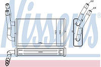 Радіатор опалювача салону Nissens 71778