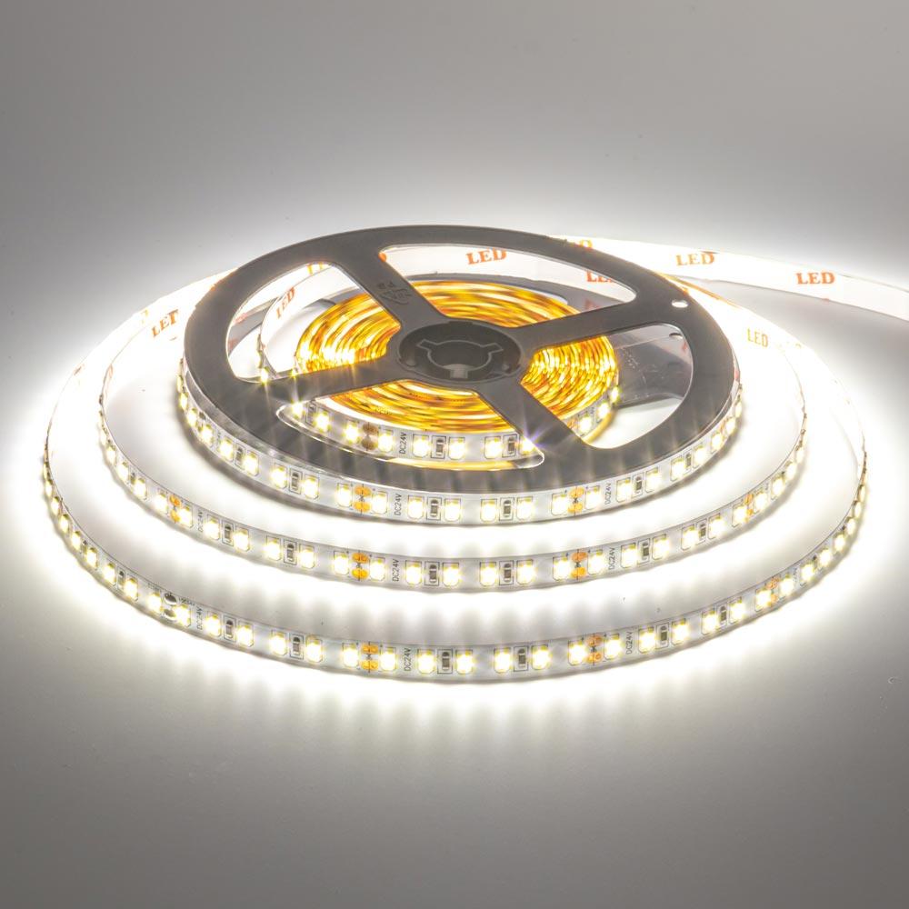 Світлодіодна стрічка нейтральна біла 24V AVT smd2835 120 LED/м IP20