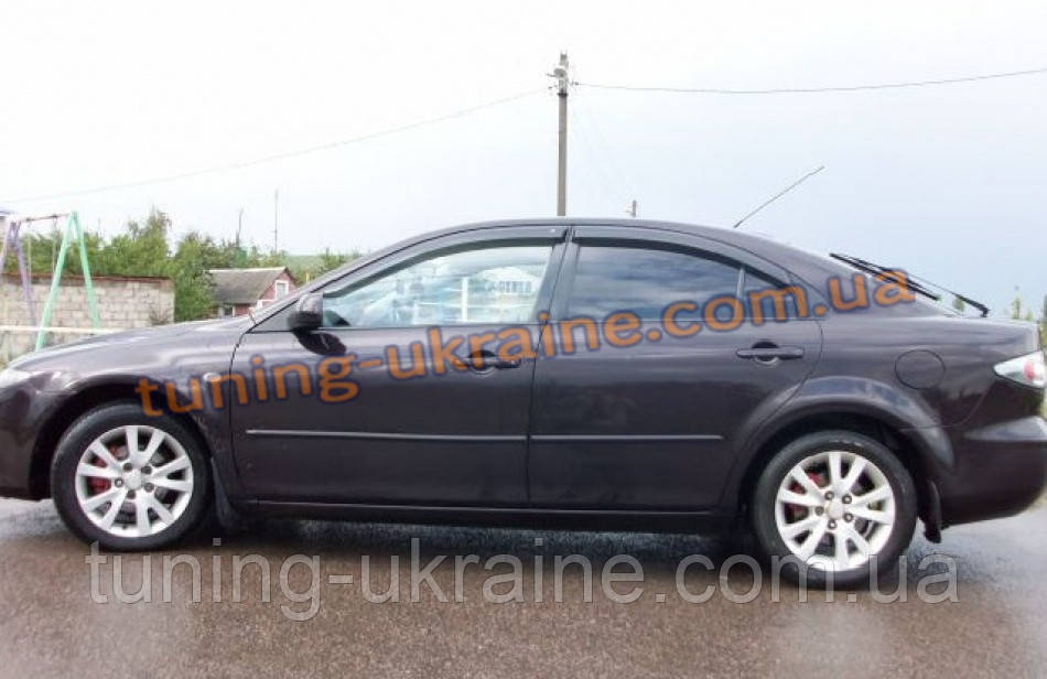 Дефлектори вікон (вітровики) COBRA-Tuning MAZDA 6 I HB 5D 2002-2007