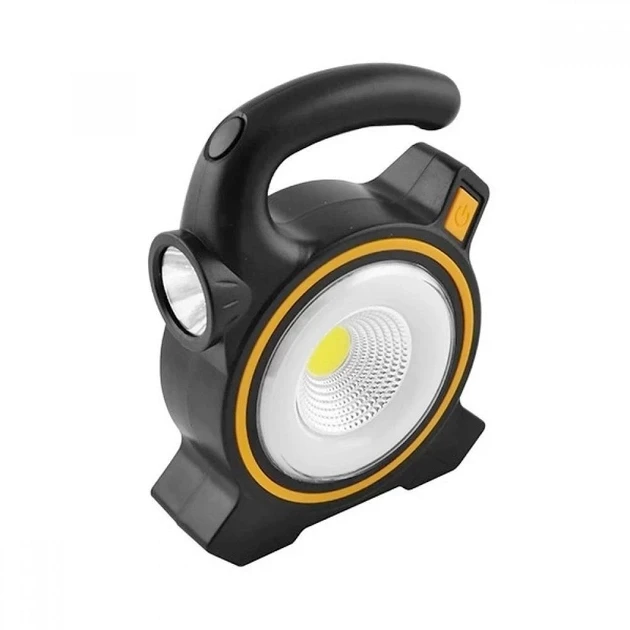 Ліхтар переносний Solar Light JY-819A BATTERY 99277 акумуляторний на сонячній батареї Чорно-жовтий, фото 1