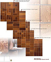 Мозаїчна плитка з термообробленої деревини "Ясен Thermo Wood"