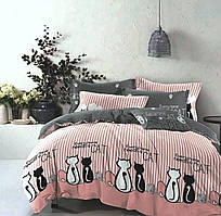 Сімейна постільна білизна бязь Коти