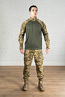 Тактический костюм пиксель рип-стоп 7 карманов армейская форма всу мм 14 rip-stop пиксельная военная летняя