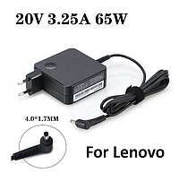 Зарядний пристрій для ноутбука 4,0-1,7 mm 3.25A 20V Lenovo 65W square новий