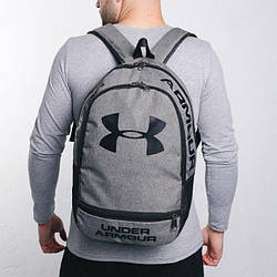 Чоловічий спортивний рюкзак Under Armour сірий сумка спортивна сіра для тренувань
