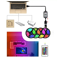 Smart LED лента RGB светодиодная RGB-подсветка Bluetooth управлением 5 м 12V 16 цветов