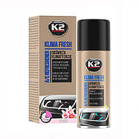 K2 KLIMA FRESH Flower 150ml Освежитель системы автокондиционера цветы (аэрозоль) NEW (K222FL)