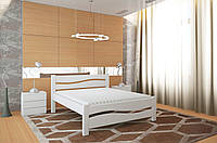 Дерев'яне підліткове ліжко Альва з масиву сосни,120х190, білий, гнутобукові ламелі