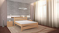 Деревянная подростковая кровать Альва из массива сосны,120х190, лак, брусовые ламели