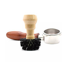 Щітка для чищення холдера 58 мм. Для чищення після кавової таблетки. Для чищення групи кавомашини.