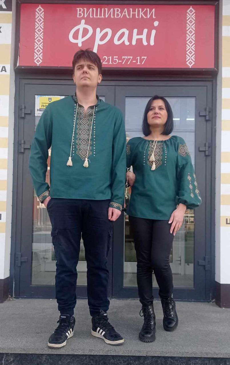 Вишиванки (домоткане полотно біле) "Любомир+Любава"