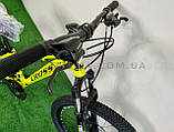 Велосипед Cross Hunter Neon Yellow 24" рама алюміній — 12.5", фото 7
