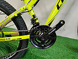 Велосипед Cross Hunter Neon Yellow 24" рама алюміній — 12.5", фото 9