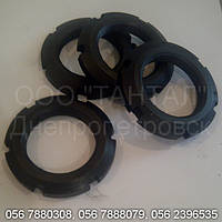 Гайки круглые шлицевые М52х1,5 оксидированные ГОСТ 11871-88 производство ТАНТАЛ сталь 45