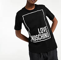 Женская футболка белая/черная Love Moschino жіноча футболка