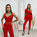 Жіночий брючний костюм-трійка, фото 2