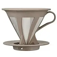 Пуровер для приготування кави Hario Baton V60 02 Cafeor 400 мл з багаторазовим фільтром