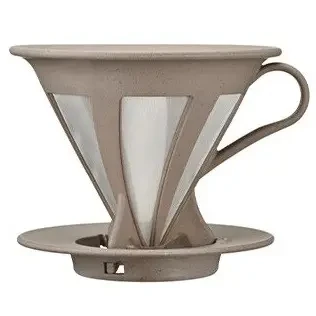 Пуровер для приготування кави Hario Baton V60 02 Cafeor 400 мл з багаторазовим фільтром, фото 1
