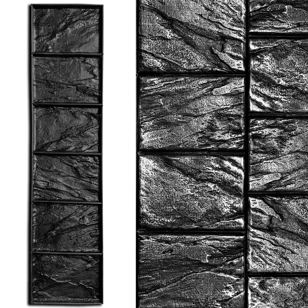 Штамп для бетону та штукатурки "Бордюрний Камінь №2" 600х155х15 мм (~0,1 м²) - гнучкий гумовий відбиток (0102)