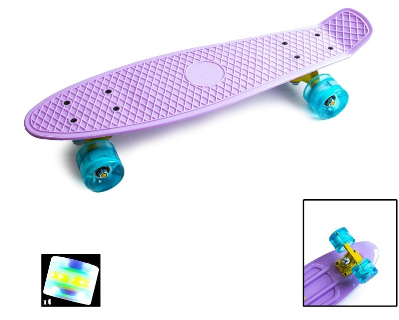 Пенні борд колеса світяться 22" Blueberry