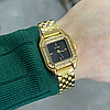 Модний жіночий золотий годинник з браслетом квадратний Skmei Gold Стильний металевий кварцовий годинник жіночий, фото 9