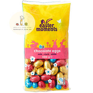 Шоколадні яйця Easter Moments Chocolate eggs, без начинки 500 г.