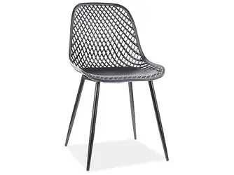 Стілець Corral Aпластик чорний,білий для кафе,зон відпочинку Signal