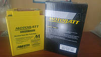 Аккумулятор для мотоцикла гелевый MOTOBATT AGM 16Ah 210A размер 135 x 90 x 168 мм с проставкой MBTX14AU