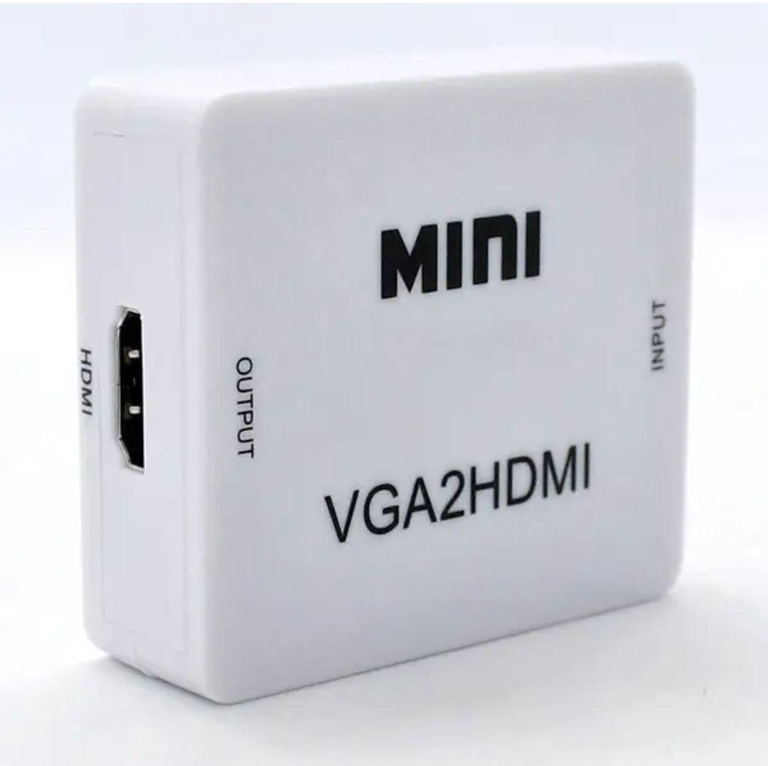Конвертор для передачі відео і аудіо сигналу / Mini VGA2HDMI / Білий