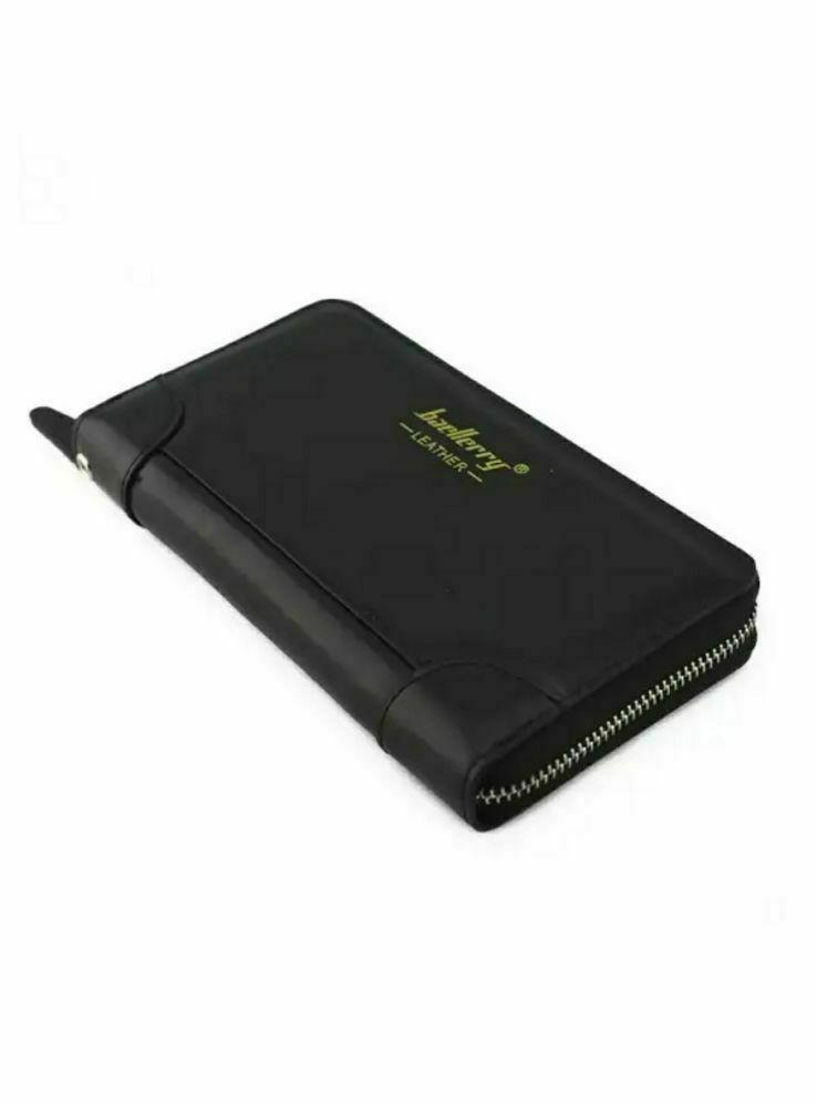 Чоловічий гаманець Baellerry leather \ чорний, фото 1
