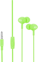 Навушники XO S6 провідні вакуумні / Салатовий