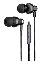 Провідні навушники вакуумні XO EP55 Metal / Чорний