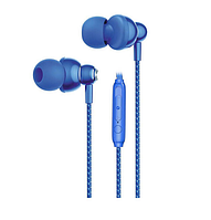 Провідні навушники вакуумні XO EP55 Metal / Синій