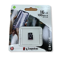 Карта памяти Kingston Canvas Select Plus microSD 16Gb 10 Class / Черный