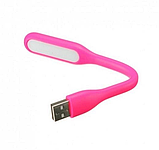 USB ліхтарик / USB лампа / Лампа для ноутбука 1.2 Вт / Розовий, фото 3