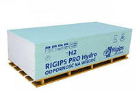 Гіпсокартон RIGIPS PRO Hydro typ H2 вологостійкий стіновий 1200x3000x12,5