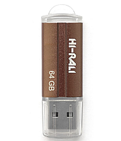 Флеш накопитель USB Hi-Rali на 64гб / Бронзовый