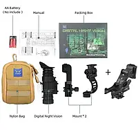 Монокуляр ПНБ PVS-14 GEN 3 с креплениями Mount + крепление Rhino рог на шлем (142350)