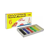 Пластилин Тікі 6 цв. 90г. 52137-ТК (24)