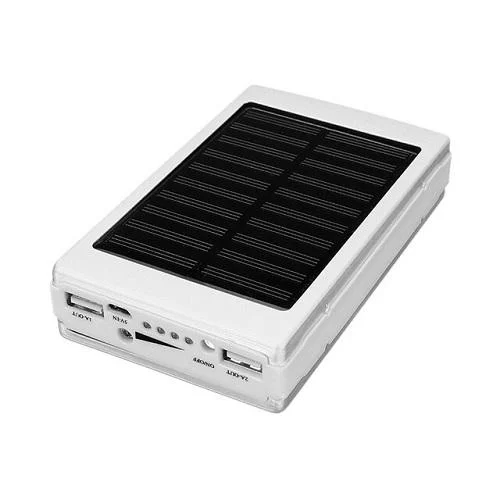 Power Bank 50000 mAh Повербанк із сонячною батареєю Led панеллю і ліхтарем має два USB-виходи, фото 1