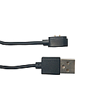 Магнітний USB кабель для смарт-годинників на 2 конектора / 4 мм. / магніти 9 мм. / 60 см. / Чорний, фото 6