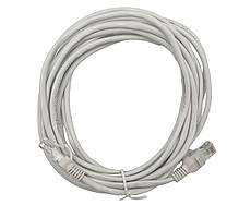 Кабель патч-корд LAN - LAN для інтернету / 10 метрів / Сірий