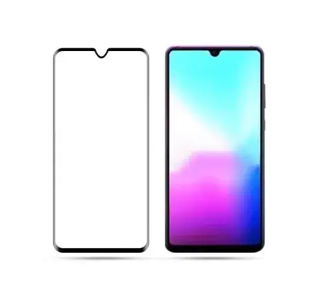 Загартоване захисне скло на смартфон Huawei Y6 2019/ Чорна рамка
