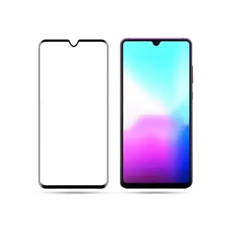 Загартоване захисне скло на смартфон Huawei Y6 2019 / Чорна рамка