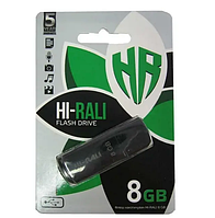 Флеш накопитель USB на 8 гб / скорость 2.0 Hi-Rali / Черный