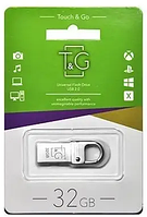 Флеш накопитель USB на 32 гб / скорость 2.0 "T&G" / Серебристый