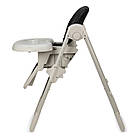Стільчик для годування дитячий MoMi Gojo Black / Мобільний стілець для малюків високий універсальний, фото 3
