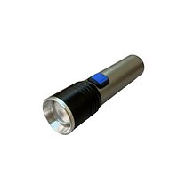 Ручной фонарик на аккумуляторе Flashlight BL K31 / mirco USB / Серый