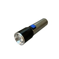 Ручний ліхтарик на аккумуляторе Flashlight BL K31 / mirco USB  / Сірий